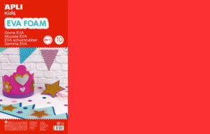 Apli Goma Eva Multicolor 600x400 - 10 Hojas de Tamaño Grande y Flexible - Ideal para Manualidades y Proyectos Escolares