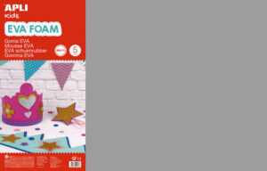 Apli Goma Eva Gris 600x400 - 5 Hojas de Alta Calidad y Facil de Cortar