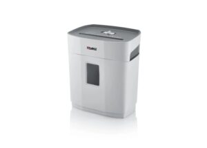Dahle PaperSAFE 100 Destructora de Papel Manual Corte en Particulas P-4 - Destruye hasta 5 Hojas - Papelera de 12L - Apta para Papel y Tarjetas - Color Gris