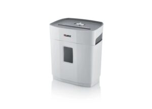 Dahle PaperSAFE 140 Destructora de Papel Manual Corte en Particulas P-4 - Destruye hasta 10 Hojas - Papelera de 12L - Apta para Papel y Tarjetas - Color Gris