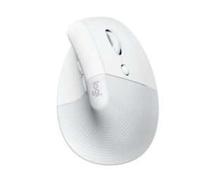 Logitech Lift Raton Vertical Bluetooth e Inalambrico USB 4000dpi - 5 Botones - Uso Diestro - Color Blanco