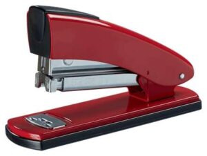 Petrus 2001 Grapadora Metalica Retro - Hasta 30 Hojas - Grapado Cerrado, Abierto y Clavado - Color Rojo