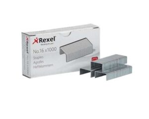 Rexel Caja de 1000 Grapas 24/6 Nº16 - Hasta 20 Hojas - Acero de Alta Calidad - Patilla de 6mm