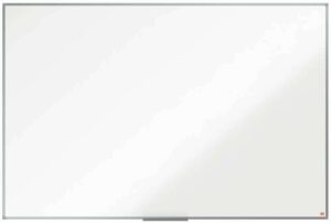 Nobo Essence Pizarra Magnetica de Acero Vitrificado 1800x1200mm - Montaje en Esquinas - Superficie de Borrado Superior - Color Blanco