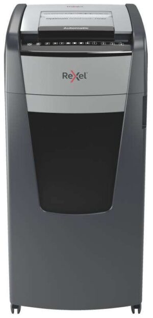 Rexel Optimum Autofeed 750M Destructora Automatica Micro Corte P-5 - Alimentacion Automatica de hasta 750 Hojas A4 - Papelera de 140L - Ruedas Giratorias - Tecnologia Anti Atascos