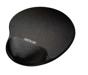 Esselte Dataline All in One Alfombrilla con Reposamuñecas Relleno de Gel - Medidas 300x260x35mm - Lycra Lavable - Base Antideslizante - Control del Raton Mejorado - Color Negro
