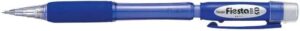 Pentel Fiesta II Portaminas HB 0.5mm con Goma - Incluye 2 Recargas - Grip de Goma - Diseño Ergonomico - Color Azul