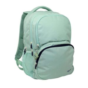 Milan Serie 1918 Mochila Escolar 25L - 3 Bolsillos Delanteros + 2 Bolsillos Laterales - Asas Regulables y Acolchadas - Tamaño 46,5x30x17cm - Color Verde