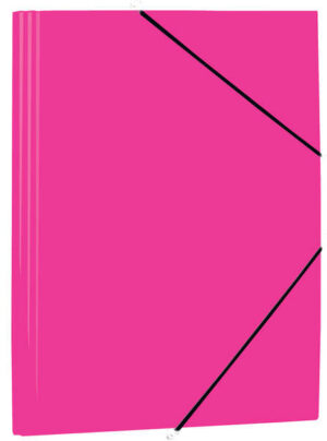 Mariola Carpeta de Polipropileno con Solapas 450 Micras - Formato Folio - Medidas 34x25cm - Cierre con Goma Elastica - Color Fucsia