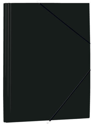 Mariola Carpeta de Polipropileno con Solapas 450 Micras - Formato Folio - Medidas 34x25cm - Cierre con Goma Elastica - Color Negro