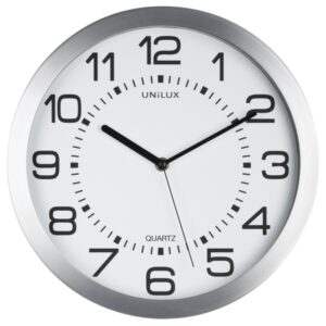Unilux Reloj Retroiluminado Moon - Diseño Retro - Funcion de Retroiluminacion - Estilo Moderno - Color Blanco