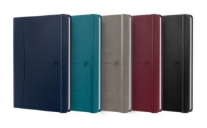 Oxford Signature Cuaderno Cosido Tapa Extradura A5 Liso - 80 Hojas - Colores Surtidos