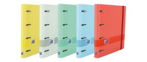 Oxford & You A4+ Europeanbinder - Tapa Extradura Resistente - Lomo de 45mm - Anillas 4Dx35mm - Recambio 5x5 - Pizarra Write & Erase - Hoja de Pegatinas