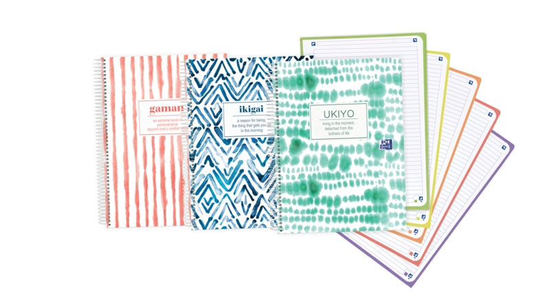 Oxford Japandi A4+ Europeanbook 5 Tapa Extradura - Diseño Japandi - 120 Hojas