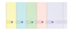 Oxford Live & Go A4 Carpeta de Fundas - Tapa de Plastico Opaco - Espiral 40 Fundas - Color Pastel