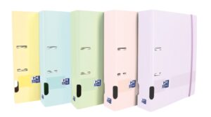 Oxford Live & Go A4+ Archivador de Tapa de Plastico Polyfoam - Tapa Resistente - Lomo de 70mm - Colores Surtidos