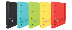 Oxford Live & Go A4+ Polyfoam Europeanbinder - Lomo de 45mm - Anillas de 4Dx35mm - Recambio de 1 Linea - Colores Surtidos