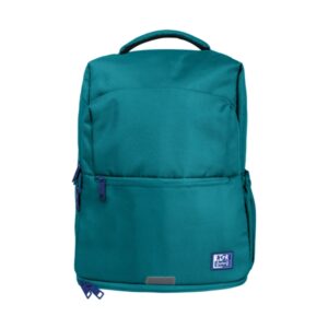 Oxford B-Out Mochila 30L - Tamaño 42x30x15cm - Bolsillo Acolchado - Asa Superior - Funda para Lluvia - Poliester Reciclado RPET - Color Verde Agua