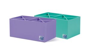 Oxford Portabolis en Cruz 2x4 - Organizador de Boligrafos - Diseño en Forma de Cruz - Capacidad para 8 Boligrafos - Ideal para Escritorio