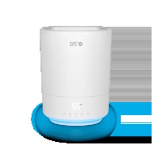SPC Evadne Humidificador Ultrasonico e Inteligente 4.5L - Temporizador hasta 12h - Modo Automatico, Manual y Noche - Color Blanco