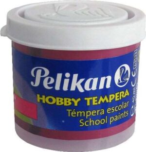 Pelikan Tempera Escolar Frasco 40ml - Facil de Usar - Ideal para Actividades Escolares - Color Magenta