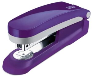 Novus Evolution E 25 Fresh Grapadora + Caja de 200 Grapas 24/6 - Hasta 25 Hojas - Grapado Cerrado, Abierto y Clavado - Color Violeta