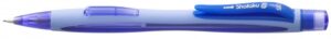 Uni-ball Shalaku S Portaminas M5-228 - Ancho de Trazo 0.5mm - 2 Minas HB Incluidas - Goma de Borrar Integrada - Color Azul