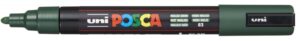 Posca PC-5M Marcador de Pintura Base al Agua - Punta de Bala 1.8-2.5mm - Ancho de Trazo 1.8-2.5mm - Resistente a la Luz - Color Verde Inglés