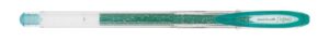 Uni-ball Signo Sparkling UM-120SP Boligrafo de Tinta Gel - Punta de Bola 1mm - Tinta Pigmentada Resistente al Agua y a la Luz - Efecto Purpurina - Color Verde