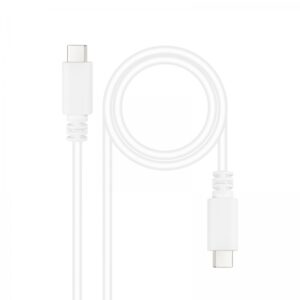 Nanocable Cable USB 2.0 3A - Tipo USB-C/M-USB-C/M - 1.5 m - Color Blanco