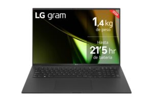 LG Gram 17Z90S-G.AA75B Portatil 17" Intel Evo Core Ultra 7 155H - 16GB - 512GB SSD - W11 Home 64 - Color Negro - Teclado QWERTY (ES)