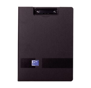 Oxford Live & Go Carpeta con Pinza Metalica - Fabricada en Polifoam - Bolsillo Interior - Color Negro