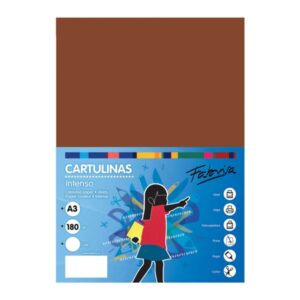 Fabrisa Pack de 25 Cartulinas 180 g/m² - Tamaño A3 - Color Marron