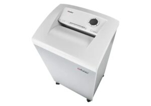 Dahle 310air Team Destructora de Papel Manual Corte en Particulas P-3 - Destruye hasta 20 Hojas - Papelera de 100L - Filtro Antipolvo CleanTEC® - Ruedas con Freno - Color Blanco