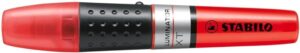 Stabilo Luminator Marcador Fluorescente - Mayor Suministro de Tinta - Zona de Agarre - Trazo entre 2 y 5mm - Color Rojo