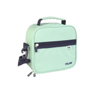 Milan Coleccion 430 Bolsa Isotermica Porta Alimentos 3,5L - Incluye 3 Recipientes para Alimentos - Interior Aislante Termico - Apertura Total - Correa Regulable y Extraible - Color Verde