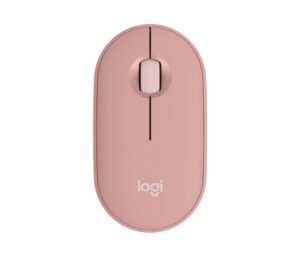 Logitech Pebble Mouse 2 M350s Raton Inalambrico USB 1000dpi - Multidispositivo - Uso Ambidiestro - Color Rosado