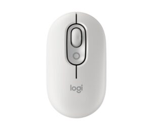 Logitech POP Mouse Raton Inalambrico 1000dpi - 4 botones - Multidispositivo - Color Blanco Crudo