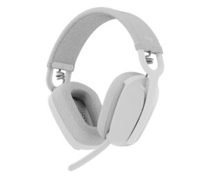 Logitech Zone Vibe 100 Auriculares Inalambricos - Bluetooth 5.2 - Alcance 30 metros - 2 Microfonos - Color Blanco Crudo