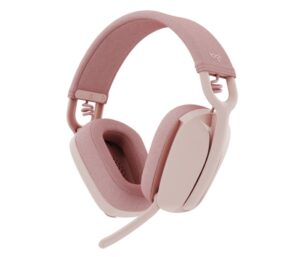 Logitech Zone Vibe 100 Auriculares Inalambricos - Bluetooth 5.2 - Alcance 30 metros - 2 Microfonos - Color Rosado