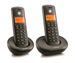 Motorola E202 Telefono Inalambrico Dect + 1 Supletorio - Identificador de Llamada - Manos Libres