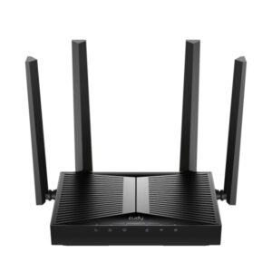 Cudy Punto de Acceso WiFi 6 de Escritorio Dual Band AX3000 - Velocidad hasta 1000Mbps - 1 Puerto - 4 Antenas de 5dBi - Color Negro