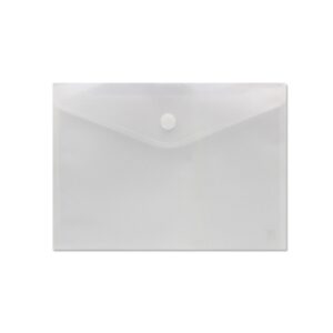 Sobre Portadocumentos A4 - Cierre de Velcro - Fabricado en Polipropileno - Medidas 325x230mm - Transparente