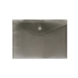 Sobre Portadocumentos A4 - Cierre de Velcro - Fabricado en Polipropileno - Medidas 325x230mm - Negro Transparente