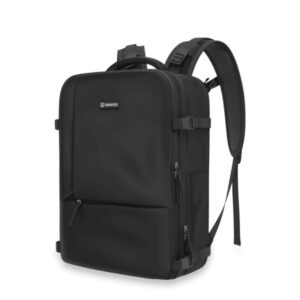 Numada Explorer B40 Mochila de Viaje Cabina 40x20x25 cm con Puerto USB, Compartimento para Portatil y Zapatero, Color Negro