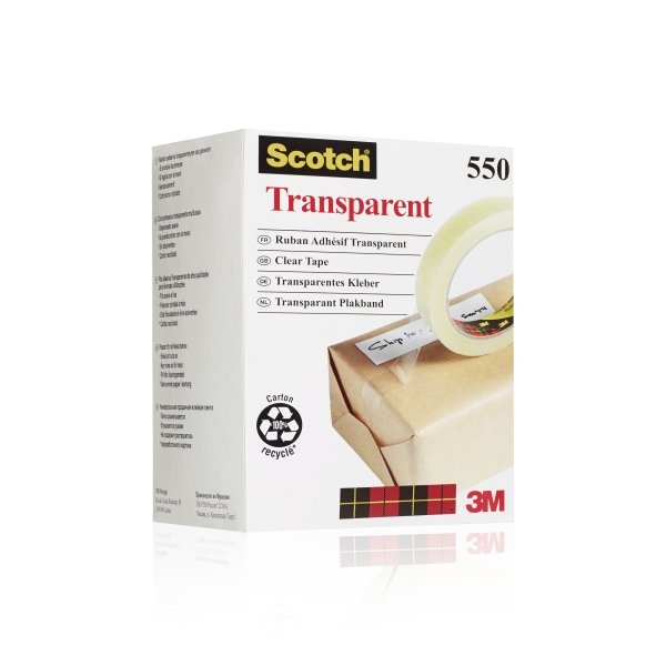 Scotch Pack de 8 Cintas Adhesivas 19mm x 66m - Transparente
