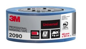 3M Cinta de Enmascarar Profesional - 48mm x 50m - 100% PEFC - Multisuperficie - Color Azul