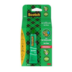 Scotch Tubo de Pegamento en Gel 30ml - Secado Rapido - Aplicacion Sencilla y Efectiva - Transparente