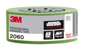 3M Cinta de Enmascarar Profesional para Superficies Rugosas - 48mm x 50m - Color Verde