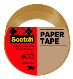 Scotch Cinta de Embalaje de Papel - 50mm x 5m - Color Marron